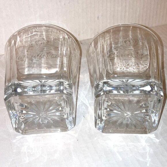 CROWN ROYAL Whiskey Lowball Rocks Etched Starburst Glasses 12 oz Set of 2 - Picture 8 of 9